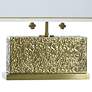 4_Tamara Day Eleanora 17" High Hammered Steel Table Lamp With Off-White Shade more views