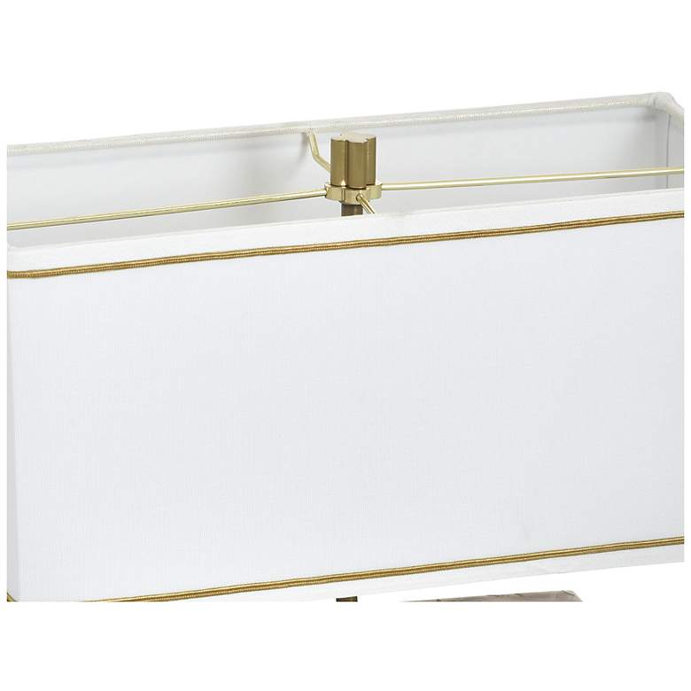 Image 6 Tamara Day Eleanora 17" High Hammered Steel Table Lamp With Off-White Shade more views