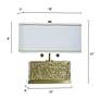 7_Tamara Day Eleanora 17" High Hammered Steel Table Lamp With Off-White Shade more views