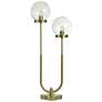 2_Tamara Day Eloise 36"H Polished Brass Table Lamp With Seeded Globes
