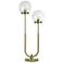 Tamara Day Eloise 36"H Polished Brass Table Lamp With Seeded Globes