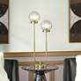 1_Tamara Day Eloise 36"H Polished Brass Table Lamp With Seeded Globes