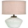 2_Tamara Day Gwendolyn 18"H White & Gold Table Lamp With Textured Pink Shade
