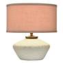 3_Tamara Day Gwendolyn 18"H White & Gold Table Lamp With Textured Pink Shade more views