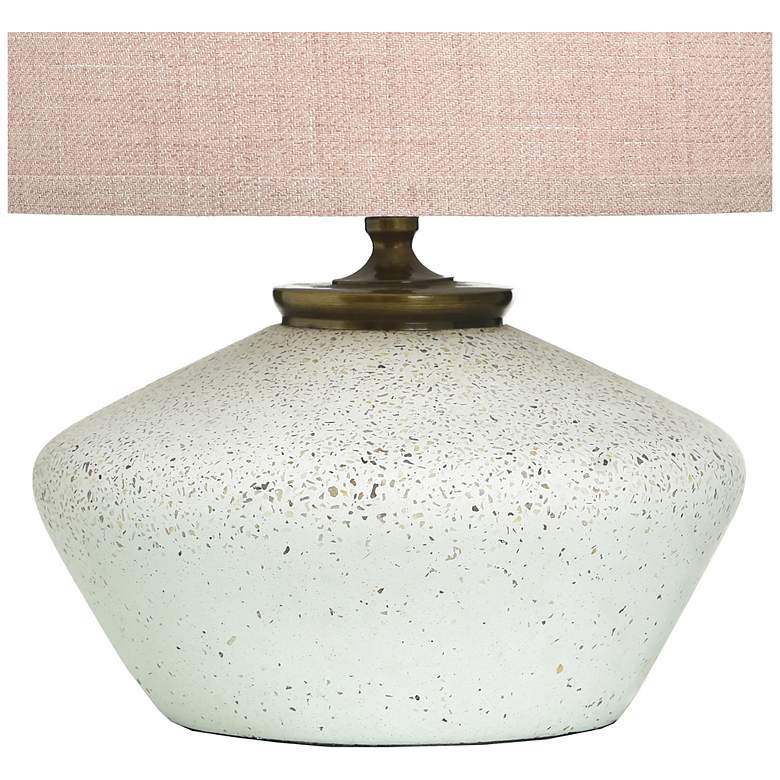 Image 4 Tamara Day Gwendolyn 18"H White & Gold Table Lamp With Textured Pink Shade more views