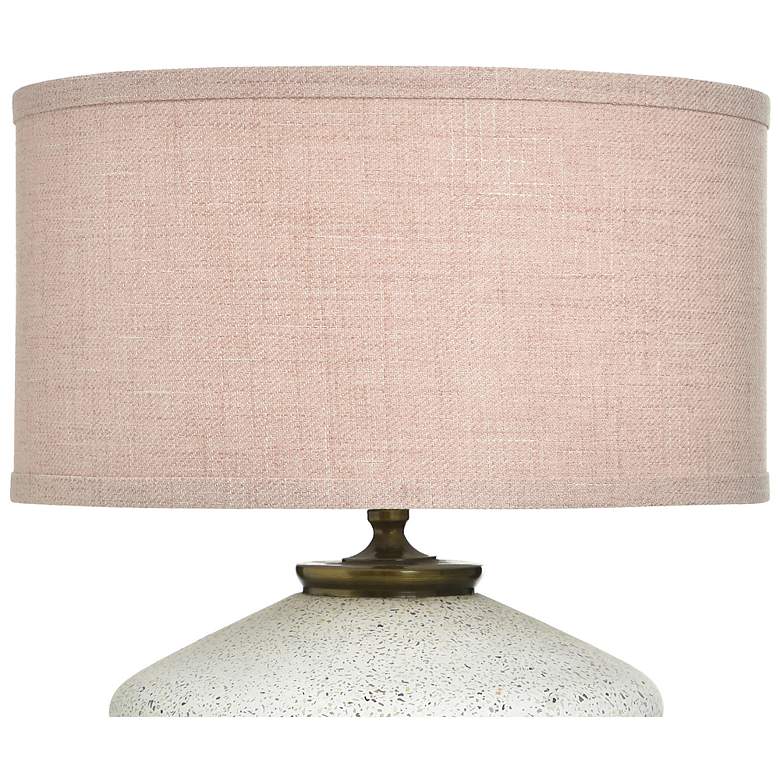 Image 5 Tamara Day Gwendolyn 18"H White & Gold Table Lamp With Textured Pink Shade more views