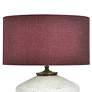 5_Tamara Day Gwendolyn 18" High White & Gold Table Lamp With Burgundy Shade more views