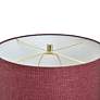 6_Tamara Day Gwendolyn 18" High White & Gold Table Lamp With Burgundy Shade more views