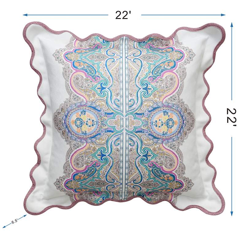 Image 7 Tamara Day Heather 22" x 22" Down Fill Pillow more views