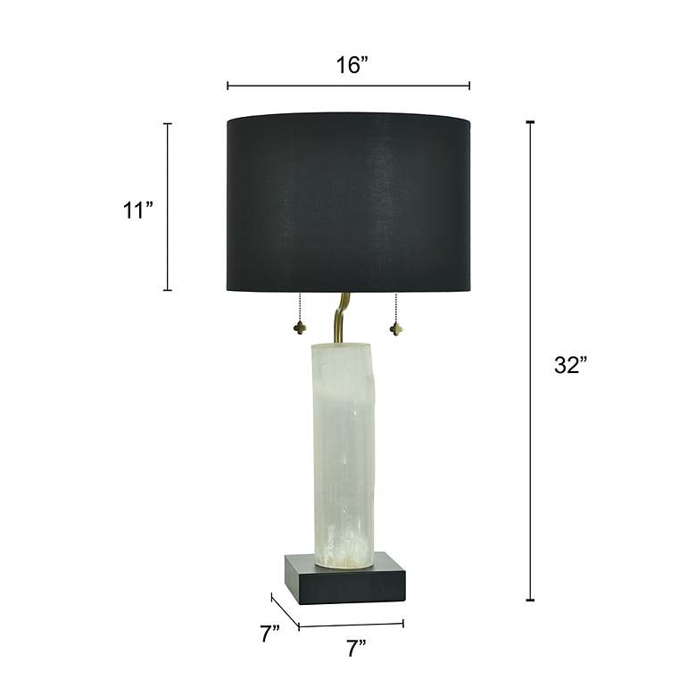 Image 5 Tamara Day Jasper 32" High Black & White Table Lamp With Black Shade more views