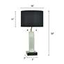 5_Tamara Day Jasper 32" High Black & White Table Lamp With Black Shade more views