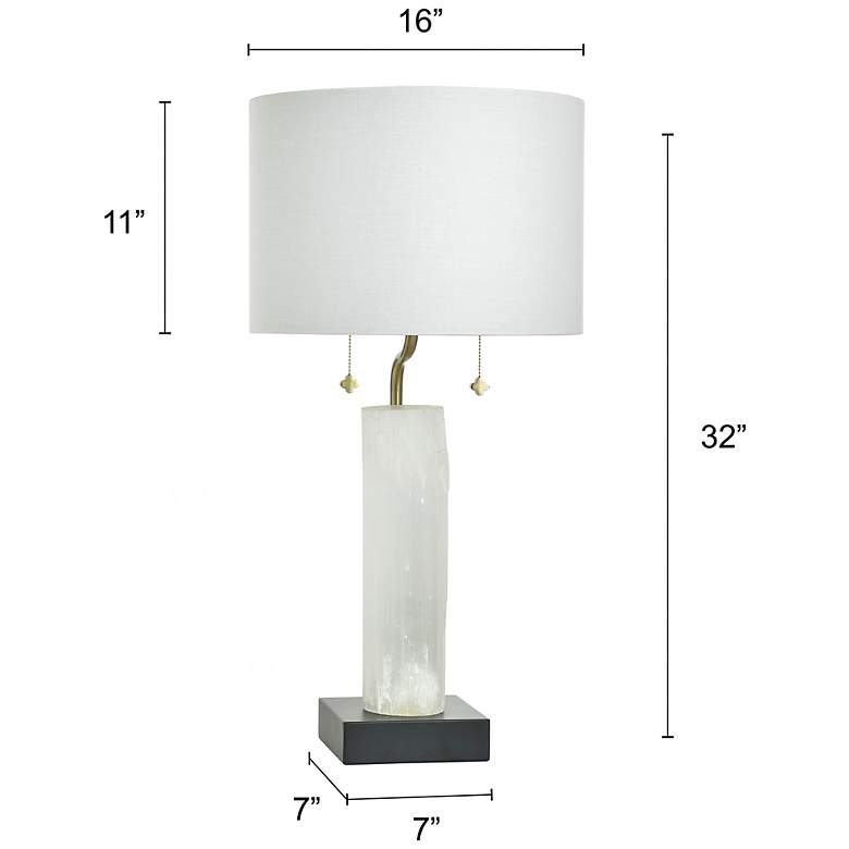 Image 7 Tamara Day Jasper 32" High Black & White Table Lamp With Light Grey Shade more views