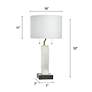 7_Tamara Day Jasper 32" High Black & White Table Lamp With Light Grey Shade more views