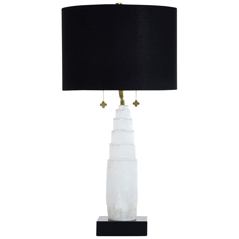 Image 1 Tamara Day Jasper 32" High White & Black Table Lamp With Black Shade