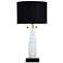 Tamara Day Jasper 32" High White & Black Table Lamp With Black Shade