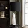 1_Tamara Day Jasper 32" High White & Black Table Lamp With Black Shade