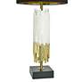 4_Tamara Day Jasper 33"H Black, White & Gold Leaf Table Lamp With Black Shade more views