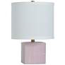 1_Tamara Day Matilda 18" High Pink Peony Table Lamp With Off-White Shade