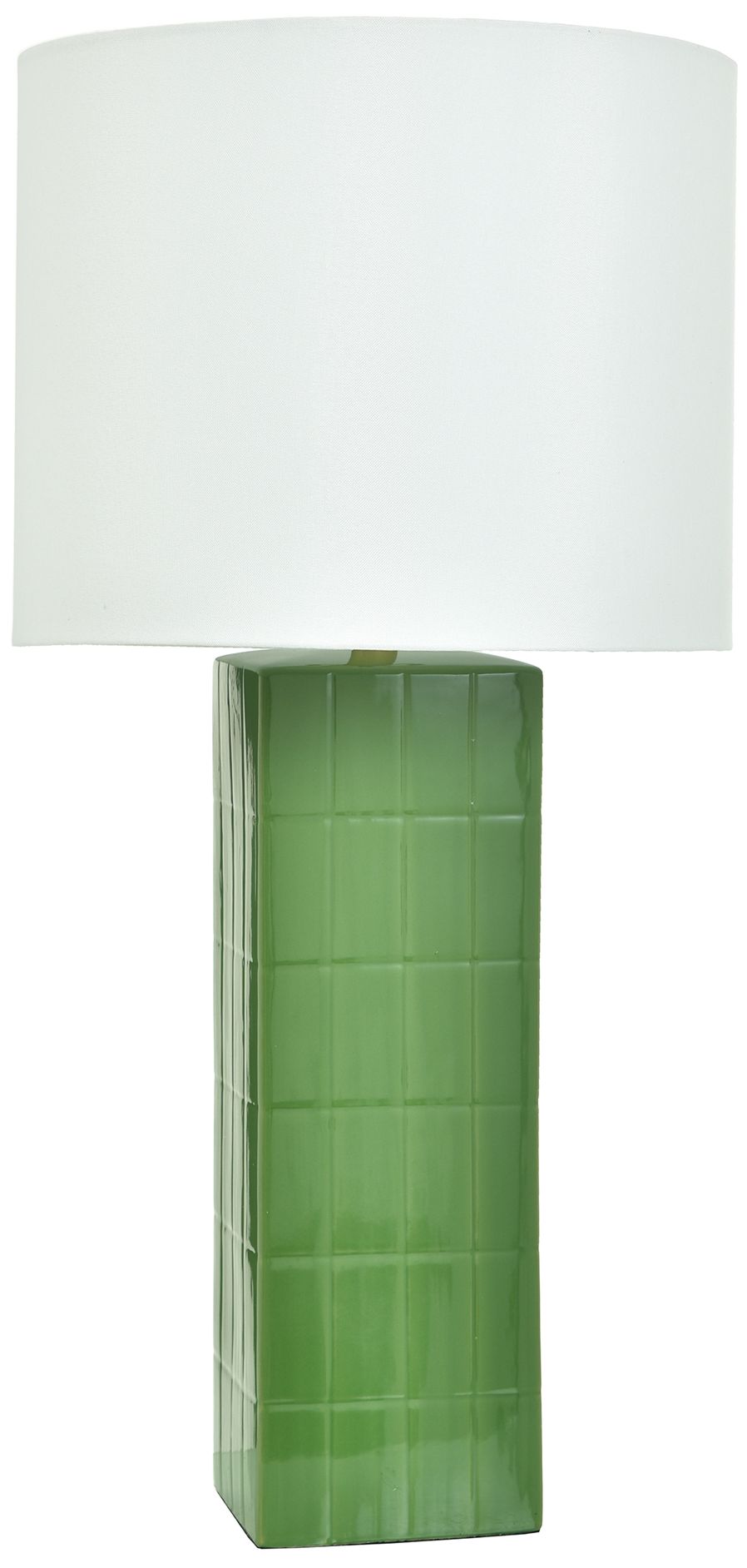 Tamara Day Matilda 31" High Green Table Lamp With Off-White Shade