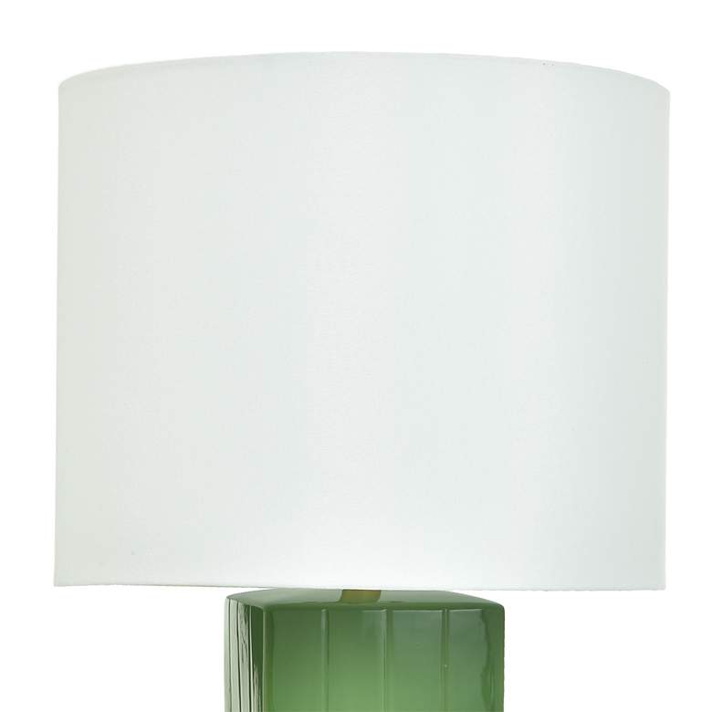 Image 4 Tamara Day Matilda 31" High Green Table Lamp With Off-White Shade more views
