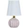 Tamara Day Ophelia 12.5" High Pink Peony Table Lamp With Off-White Shade