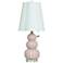 Tamara Day Ophelia 26"H Small Pink Peony Table Lamp With Off-White Shade