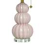 3_Tamara Day Ophelia 26"H Small Pink Peony Table Lamp With Off-White Shade more views