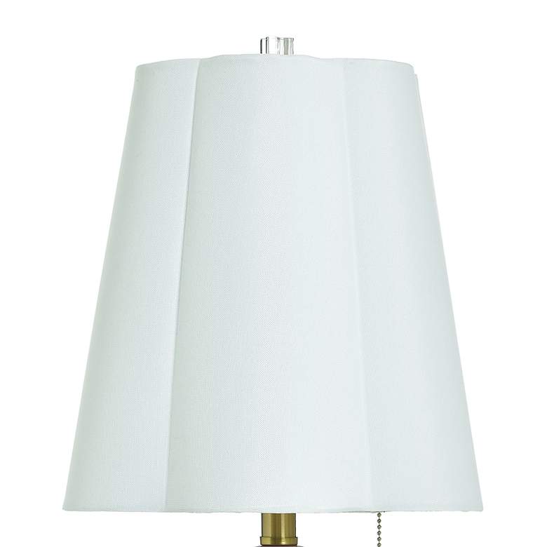 Image 4 Tamara Day Ophelia 26"H Small Pink Peony Table Lamp With Off-White Shade more views