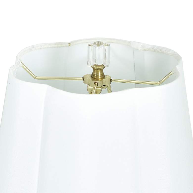 Image 5 Tamara Day Ophelia 26"H Small Pink Peony Table Lamp With Off-White Shade more views