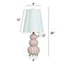 7_Tamara Day Ophelia 26"H Small Pink Peony Table Lamp With Off-White Shade more views