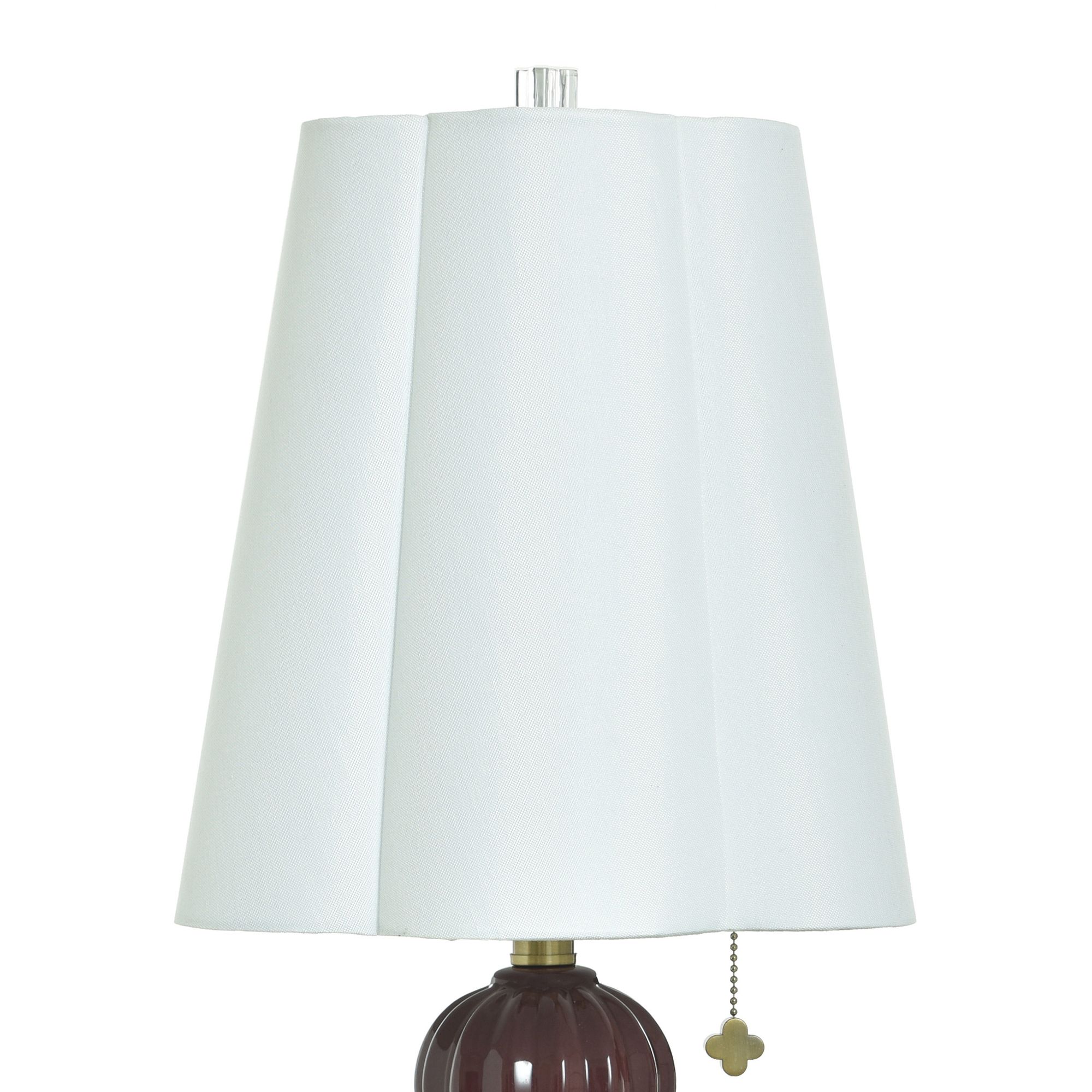 Image 4 Tamara Day Ophelia 26" High Small Burgandy Table Lamp With Off-White Shade more views