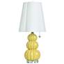 2_Tamara Day Ophelia 26" High Small Gold Table Lamp With Off-White Shade