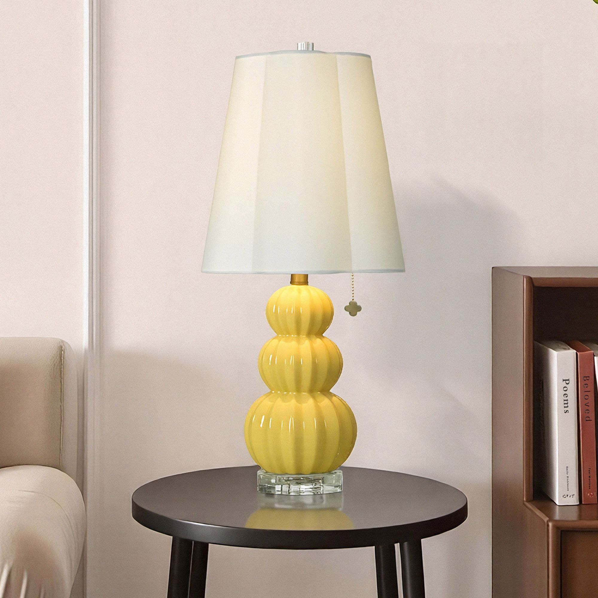 Image 7 Tamara Day Ophelia 26" High Small Gold Table Lamp With Off-White Shade more views