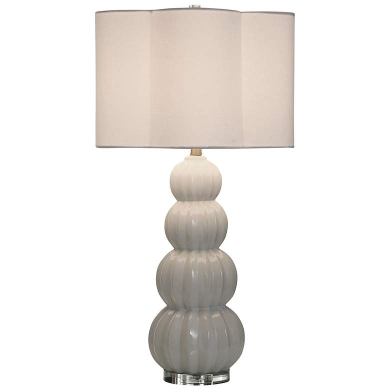 Image 2 Tamara Day Ophelia 33" High Glossy White Table Lamp With Off White Shade more views