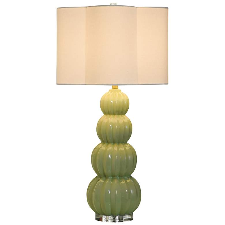 Image 2 Tamara Day Ophelia 33" High Mint Table Lamp With Off-White Shade more views