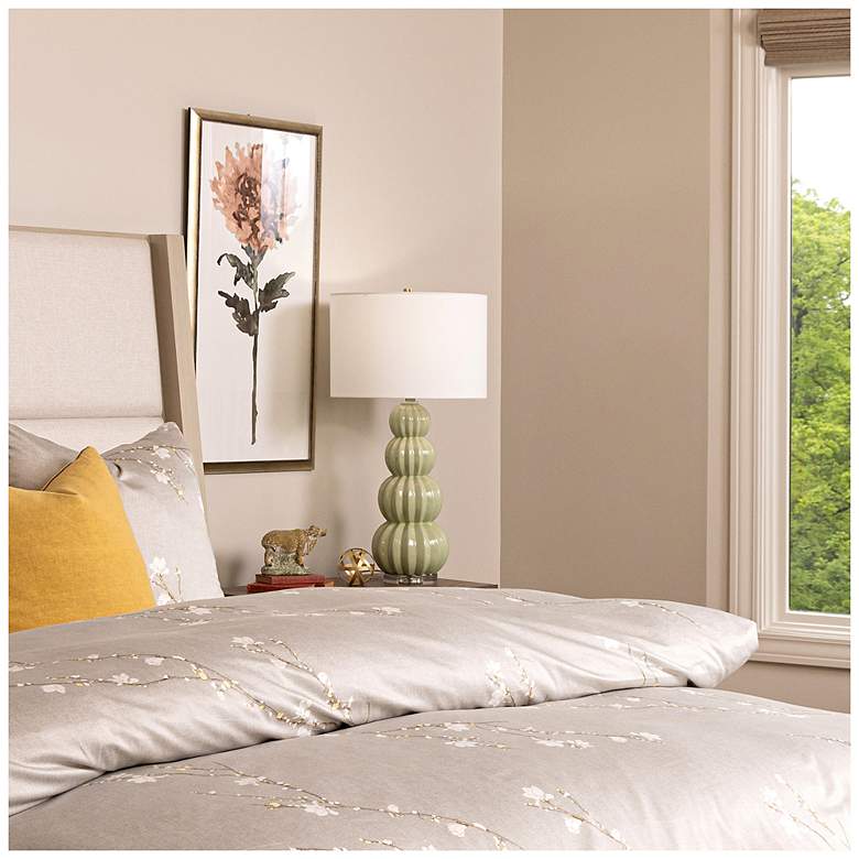 Image 3 Tamara Day Ophelia 33" High Mint Table Lamp With Off-White Shade more views