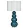 Tamara Day Ophelia 33" High Navy Table Lamp With Off-White Shade