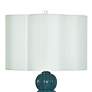 4_Tamara Day Ophelia 33" High Navy Table Lamp With Off-White Shade more views