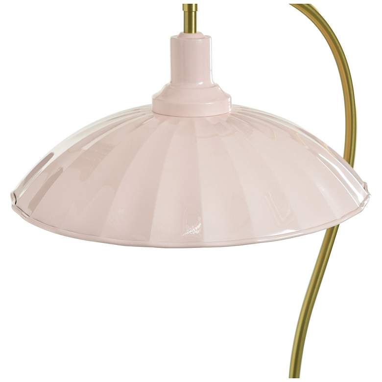 Image 6 Tamara Day Penelope 24"H Brass & White Marble Table Lamp With Pink Shade more views