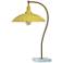 Tamara Day Penelope 24"H Brass & White Marble Table Lamp With Yellow Shade