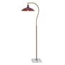2_Tamara Day Penelope 61"H White Marble & Brass Floor Lamp w/ Burgundy Shade more views