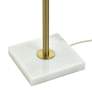 4_Tamara Day Penelope 61"H White Marble & Brass Floor Lamp With Navy Shade more views