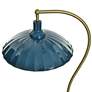 6_Tamara Day Penelope 61"H White Marble & Brass Floor Lamp With Navy Shade more views