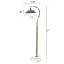 7_Tamara Day Penelope 61"H White Marble & Brass Floor Lamp With Navy Shade more views