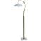 Tamara Day Penelope 61"H White Marble & Brass Floor Lamp With White Shade