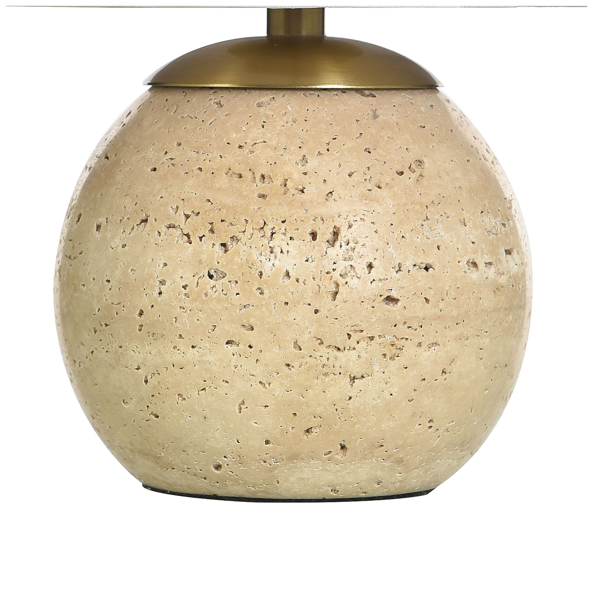 Image 4 Tamara Day Rosalind 12"H Polished Brass & Beige Table Lamp With Brown Shade more views