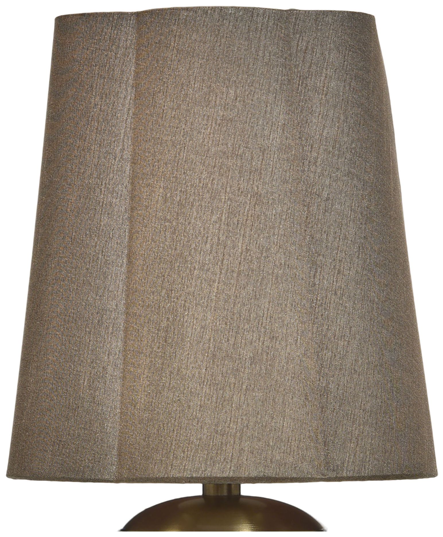 Image 5 Tamara Day Rosalind 12"H Polished Brass & Beige Table Lamp With Brown Shade more views
