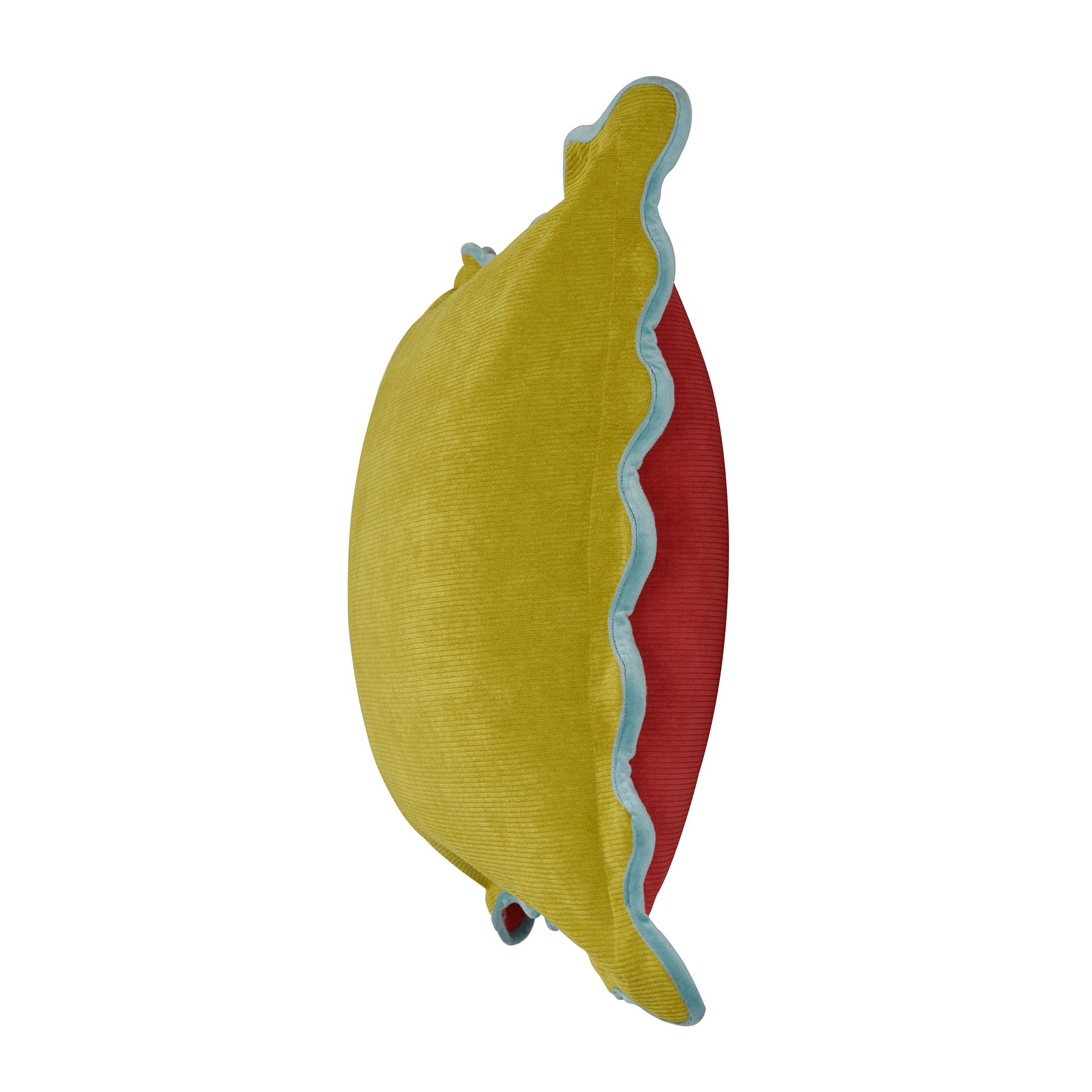 Image 3 Tamara Day Sophie 22" x 22" Yellow, Red & Light Blue Down Fil more views