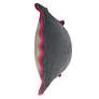 2_Tamara Day Sophie 22" x 22" Dark Grey, Light Grey & Pink Down Fill Pillow more views