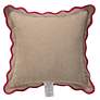 3_Tamara Day Sophie 22" x 22" Dark Grey, Light Grey & Pink Down Fill Pillow more views